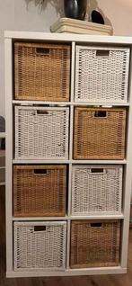 Ikea vakken kast incl 8 manden., Ophalen of Verzenden, Gebruikt, 25 tot 50 cm, Minder dan 150 cm