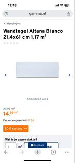 Wandtegels Aitana Blanco - 2 pakken, Doe-het-zelf en Verbouw, Ophalen, 40 tot 60 cm, Nieuw, Minder dan 5 m²