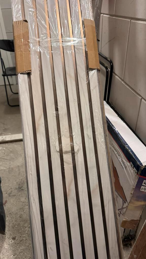 1x Nieuw Maestro Latt wandpaneel – ongebruikt van praxis, Doe-het-zelf en Verbouw, Hout en Planken, Nieuw, Plank, Overige houtsoorten