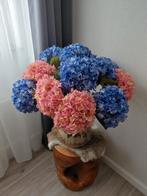 11 Zijden kunst  hortensia's in een gouden vaas, Ophalen, Nieuw, Binnen