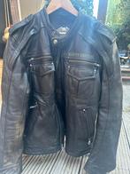 Harley Davidson leren motorjack Large zwart en groen stiksel, Heren, Jas | leer, Harley Davidson, Ophalen of Verzenden