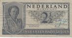 Twee en een halve gulden, Postzegels en Munten, Bankbiljetten | Nederland, Los biljet, 2½ gulden, Ophalen of Verzenden