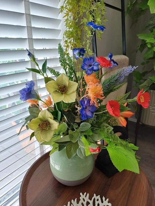 Prachtige zijden bloemen boeket nieuw, Huis en Inrichting, Woonaccessoires | Kunstplanten en Kunstbloemen, Nieuw, Ophalen of Verzenden