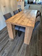 Steigerhouten eettafel, Huis en Inrichting, Tafels | Eettafels, Ophalen, Gebruikt, 200 cm of meer, 50 tot 100 cm
