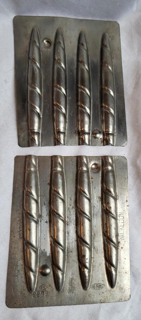 Oude dubbele chocoladevorm: SIGAARTJES, Antiek en Kunst, Curiosa en Brocante, Ophalen of Verzenden