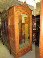 antiek eiken linnenkast kleerkast en hang legplanken  450,00, Ophalen, 200 cm of meer, Eikenhout, 50 tot 100 cm