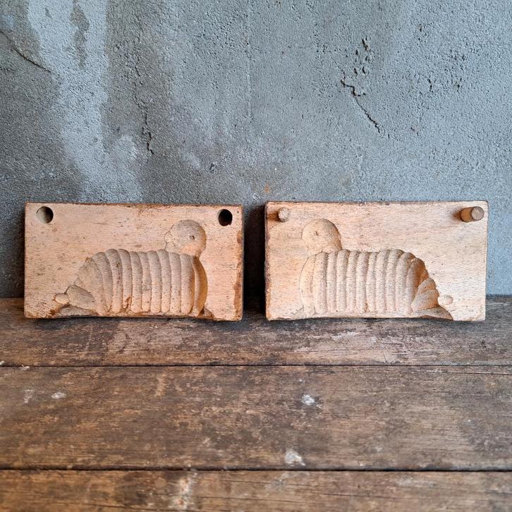 Oude brocante houten mal chocolademal vorm schaap *Etage3*, Huis en Inrichting, Woonaccessoires | Overige, Gebruikt, Ophalen of Verzenden