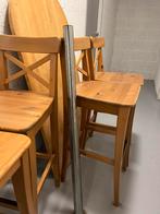 4x bar stoelen en bartafel, Huis en Inrichting, Barkrukken, 4 krukken, Ophalen, Zo goed als nieuw
