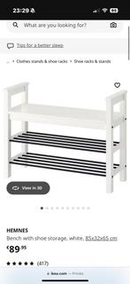 Ikea shoe rack, Ophalen, Zo goed als nieuw