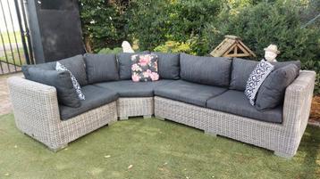 Groot luxe rond wicker loungeset intratuin  beschikbaar voor biedingen