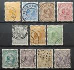 1891 Prinses Wilhelmina 34-44 (B15-1), Verzenden, T/m 1940, Gestempeld