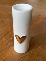 Räder - porseleinen mini vaasje - Golden Hearts (hoogte 9cm), Huis en Inrichting, Wit, Aardewerk of Porselein, Nieuw, Ophalen of Verzenden