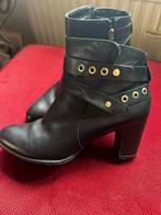 Tamaris leren enkellaarzen, Ophalen, Zwart, Lage of Enkellaarzen, Zo goed als nieuw