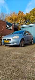 Fiat Punto 1.4 3DR 2007 Blauw, Auto's, Voorwielaandrijving, Stof, Zwart, 4 cilinders