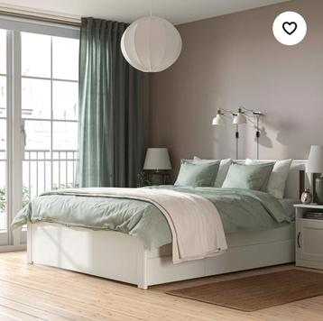Prachtig compleet Ikea bed met 2 bedlades en matras 140/160x beschikbaar voor biedingen