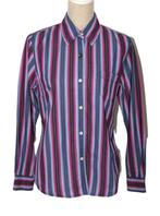 Blue Willi's gestreepte blouse, shirt, paars, Mt. M, Maat 38/40 (M), Verzenden, Zo goed als nieuw, Paars