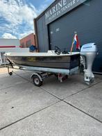 Family master 4.20 met zo goed als nieuwe HONDA 10pk trailer, Watersport en Boten, Ophalen, Tot 10 pk, Zo goed als nieuw, 3 tot 6 meter
