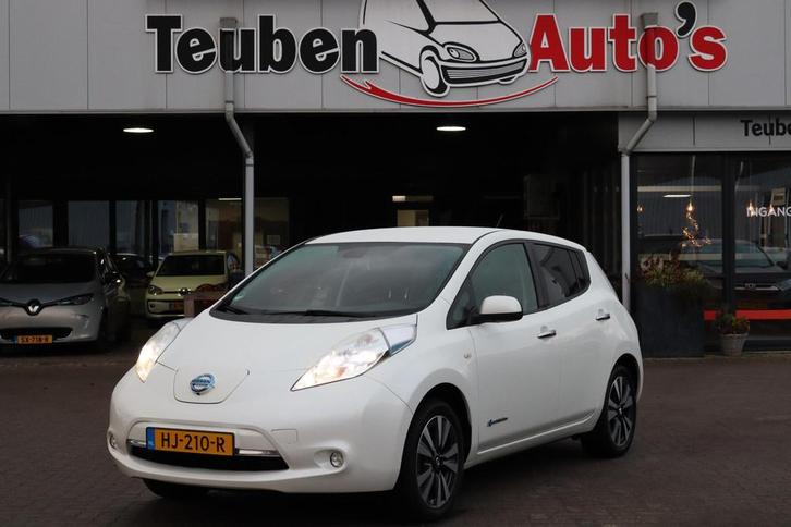 Nissan LEAF Tekna 24 kWh 70,8% SOH, 360 Camera, Navigatie, S, Auto's, Nissan, Bedrijf, Te koop, Leaf, 360° camera, ABS, Airbags