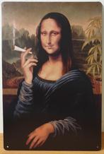 Mona Lisa roken wiet reclamebord van metaal wandbord, Nieuw, Ophalen of Verzenden