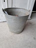 12. Vintage Zinken Emmer, Tuin en Terras, Ophalen of Verzenden, Gebruikt