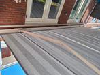 Te koop knikarmscherm. Zelf eraf halen, Tuin en Terras, Zonneschermen, 450 cm of meer, Elektrisch, Ophalen of Verzenden, Zo goed als nieuw