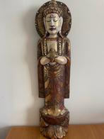 Houten Boeddha Beeld - 80cm Aziatisch Decoratie, Antiek en Kunst, Ophalen