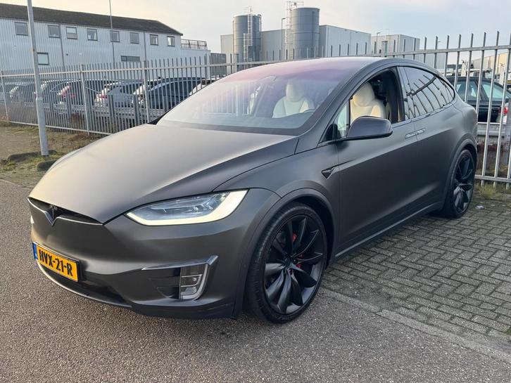Tesla MODEL X Performance Ludicrous 680PK 22inch Carbon ZEER, Auto's, Tesla, Bedrijf, Te koop, Model X, 4x4, ABS, Achteruitrijcamera