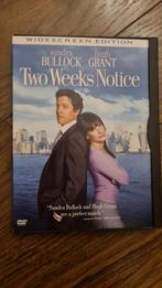 DVD - Two Weeks Notice (Sandra Bullock, Hugh Grant), Alle leeftijden, Ophalen of Verzenden, Zo goed als nieuw, Romantische komedie