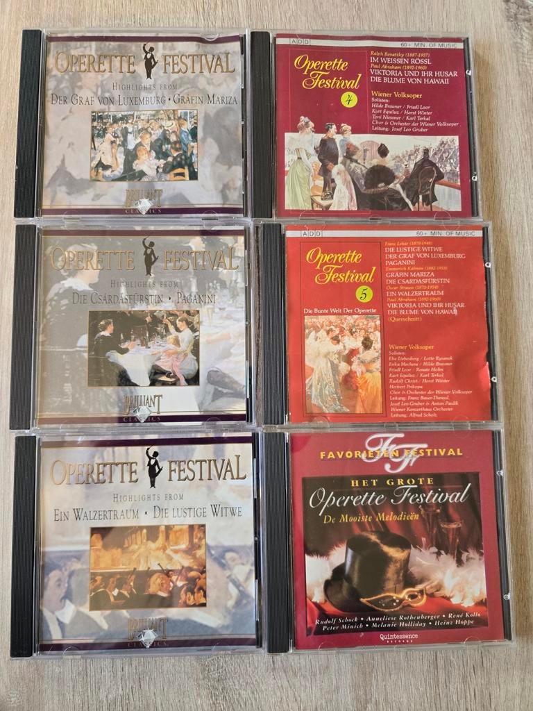 Operette Festival - 6 CD's, Boxset, Opera of Operette, Ophalen of Verzenden, Zo goed als nieuw