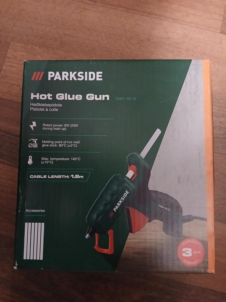 Parkside Hot Glue Gun - Nieuw in doos!, Ophalen of Verzenden, Nieuw