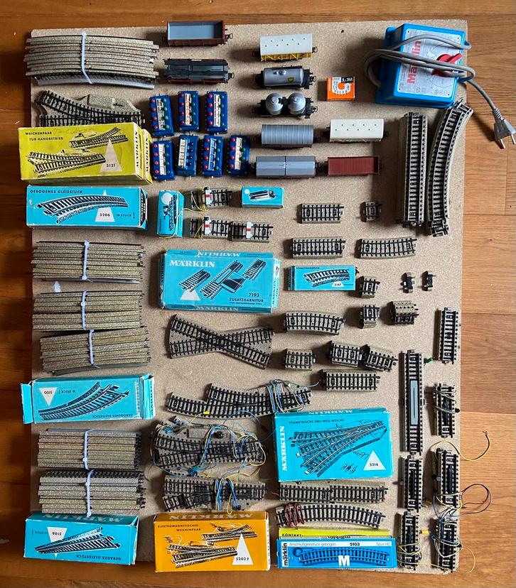 Grote Partij Marklin deel 2, Hobby en Vrije tijd, Modeltreinen | H0, Zo goed als nieuw, Rails, Wisselstroom, Märklin, Ophalen