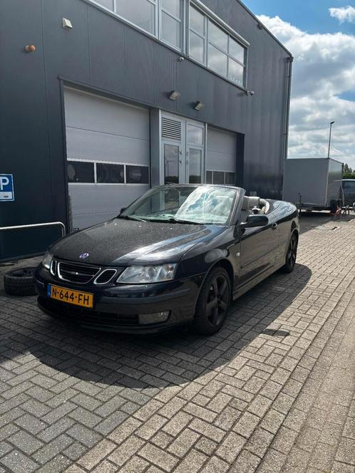 Saab 9-3 1.9 TID Cabrio 2006 Zwart, Auto's, Saab, Particulier, Saab 9-3, Diesel, D, Cabriolet, Handgeschakeld, Geïmporteerd, Zwart