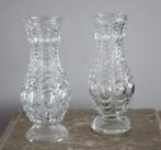 set van2 glazen vaasjes, Gebruikt, Overige kleuren, Aardewerk of Porselein, Ophalen of Verzenden