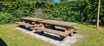 Tk 2 prachtige, stoere picknick tafels, Tuin en Terras, Picknicktafels, Ophalen, Zo goed als nieuw, Rechthoekig