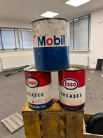 Mobil & Esso vet blikken, Verzamelen, Ophalen, Gebruikt, ., Verpakking