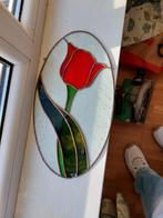 Glas in lood koper raamhanger glaskunst vintage retro, Verzamelen, Ophalen of Verzenden, Huis en Inrichting