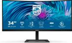Philips 346E2CUAE/00 - 34 inch Ultrawide Curved Monitor, Computers en Software, Gaming, Philips, VA, Ophalen of Verzenden