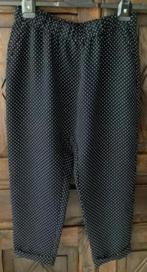 Zwarte damesbroek, broek met witte stippen; M; ZARA, Ophalen of Verzenden, Zo goed als nieuw, Maat 38/40 (M), Zwart