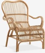Te koop: Jysk rotan fauteuil, Ophalen, Bruin, Zo goed als nieuw, Eén