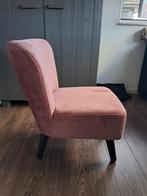 Roze fauteuil zgan 2 stuks, Hout, Minder dan 75 cm, Ophalen of Verzenden, Zo goed als nieuw