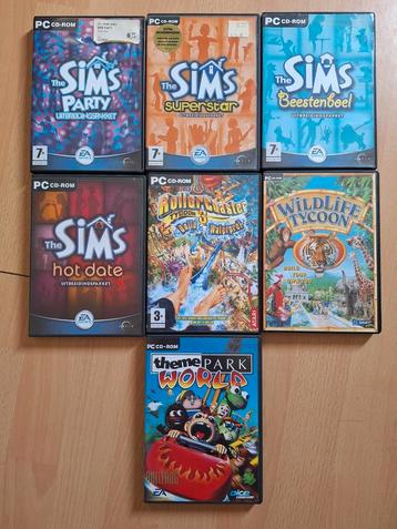 4 Sims uitbreidingen en tycoon spellen.  beschikbaar voor biedingen