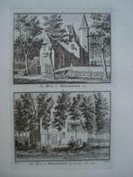 27-28 / Meliskerke  het Huis  Kopergravure 1754, Antiek en Kunst, Ophalen of Verzenden