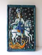 Keramiek tegel St.Joris en de draak Victor Vegricht 3623-t, Antiek en Kunst, Ophalen of Verzenden