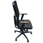 MN Vigo Bureaustoel Zwart Zwart 1D Arm Gebruikt, Ophalen of Verzenden, Zwart