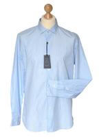 NIEUW XACUS overhemd, gestreept shirt, blauw/wit, Mt. 42, Nieuw, Blauw, Halswijdte 41/42 (L), Xacus