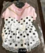 Polka jurkje 28cm, Dieren en Toebehoren, Hondenkleding, Ophalen of Verzenden, Nieuw, Hondenjurk