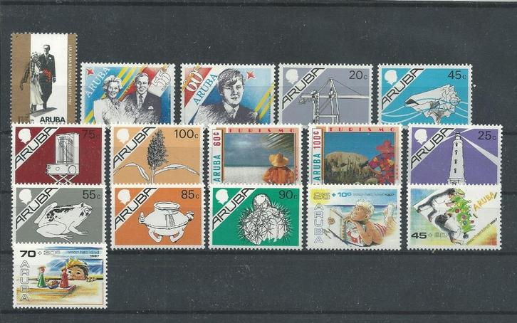 Aruba 1987, Complete jaargang, Postfris., Postzegels en Munten, Postzegels | Nederlandse Antillen en Aruba, Postfris, Verzenden