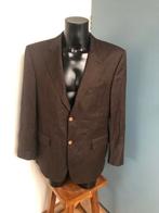 Robb slabak donkerbruin blazer 52R wol wollen visgraat, Kleding | Heren, Kostuums en Colberts, Maat 52/54 (L), Bruin, Ophalen of Verzenden