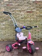 Roze driewieler met duwstang Hauck, Ophalen, Zo goed als nieuw, Duwstang
