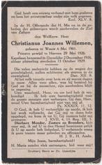kapelaan Christianus Willemen 1901 Wouw + 1929 IJzendijke, Verzamelen, Bidprentjes en Rouwkaarten, Verzenden